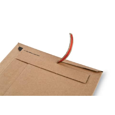 Busta rigida per spedizioni ColomPac in cartone ondulato f.to 30,3x41,3 cm avana CP010.07
